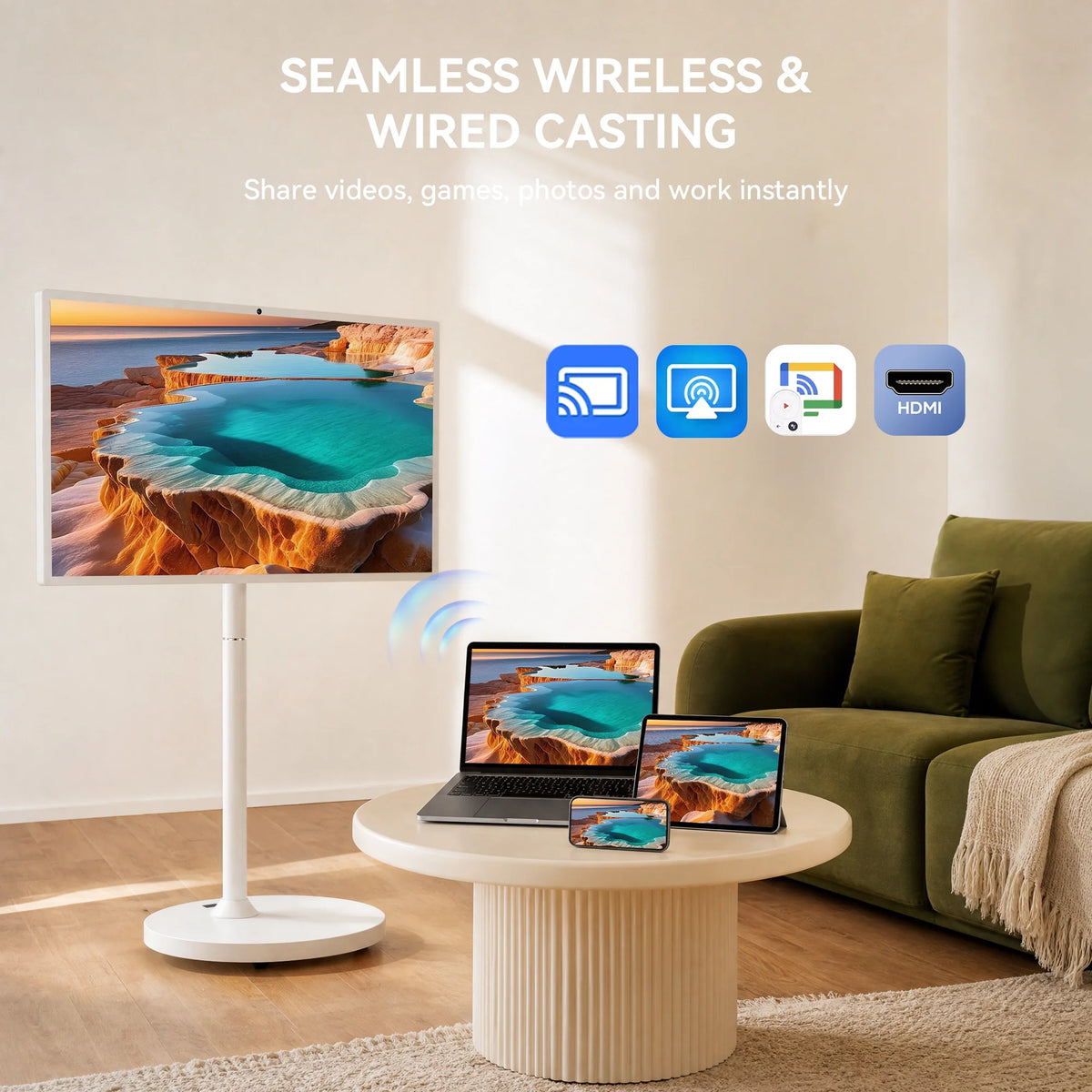 Bisprico JUNA 3 Pro — Wireless and wired screen casting